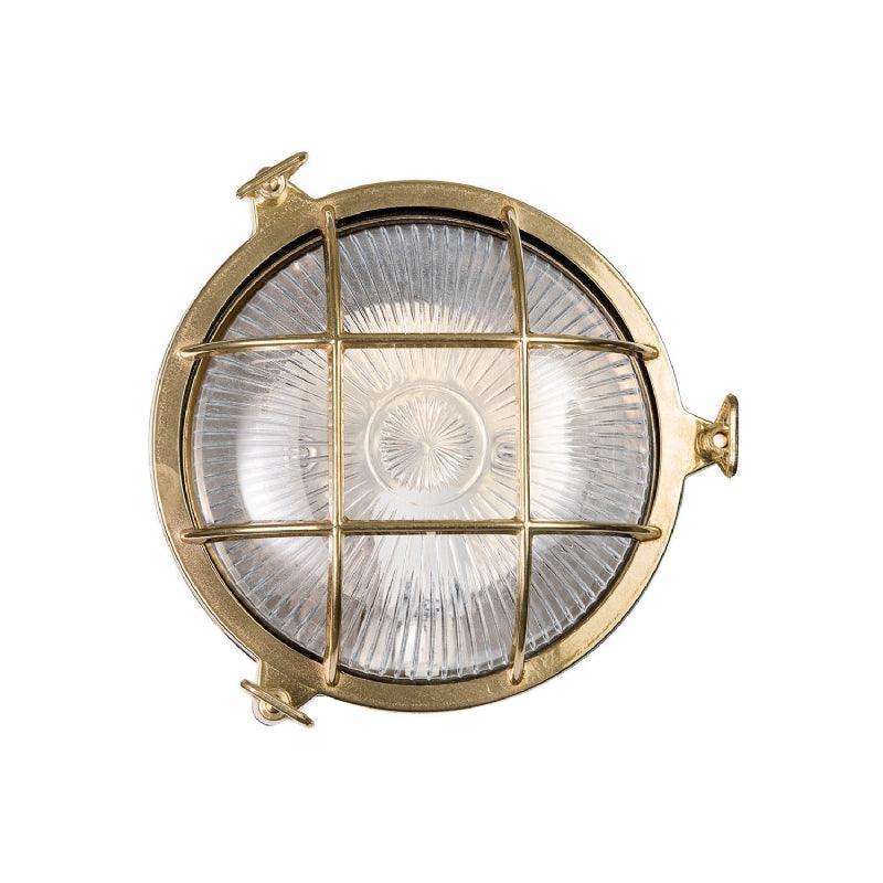 Moretti Luce Polished Brass Round Bulkhead - MooBoo Home