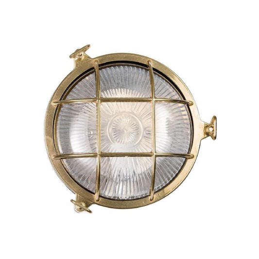 Moretti Luce Polished Brass Round Bulkhead - MooBoo Home