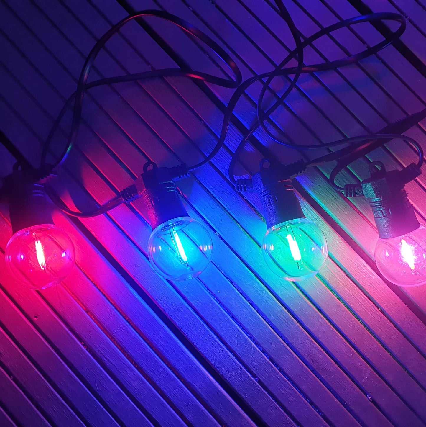 12 Pack Multi-Colour LED Super Festoon Shatterproof Replacement Bulbs