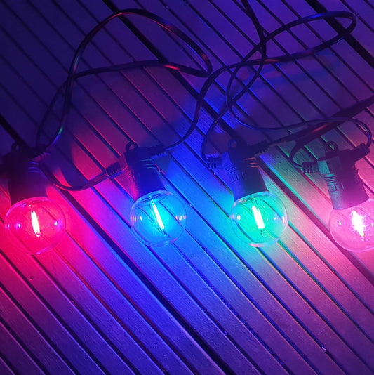 12 Pack Multi-Colour LED Super Festoon Shatterproof Replacement Bulbs