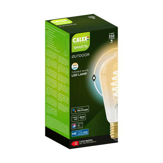 Calex Smart LED Bulb Mesh - E27 - ST64 - CCT - Gold