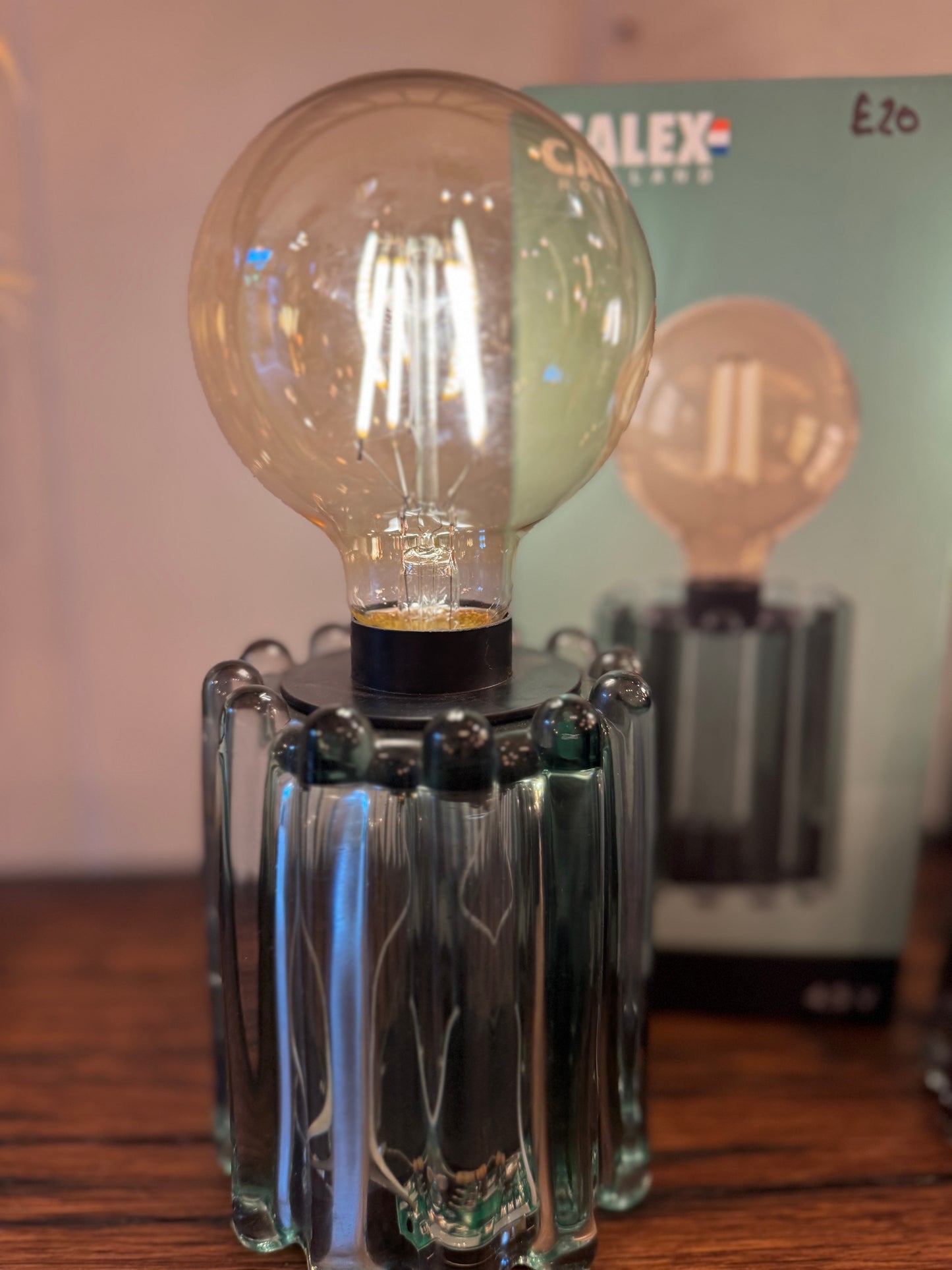 Wave Table Lamp Battery Operated