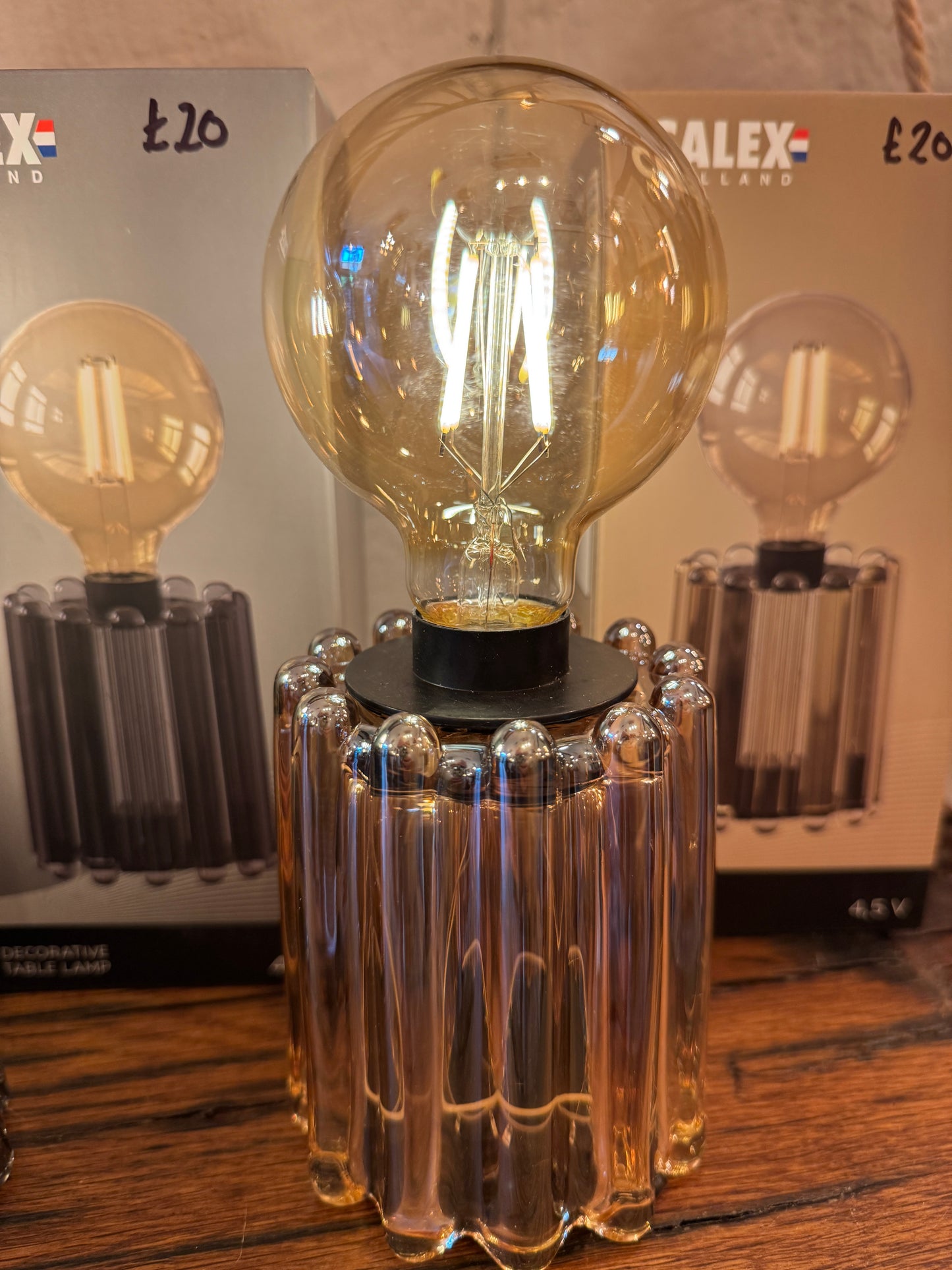 Wave Table Lamp Battery Operated