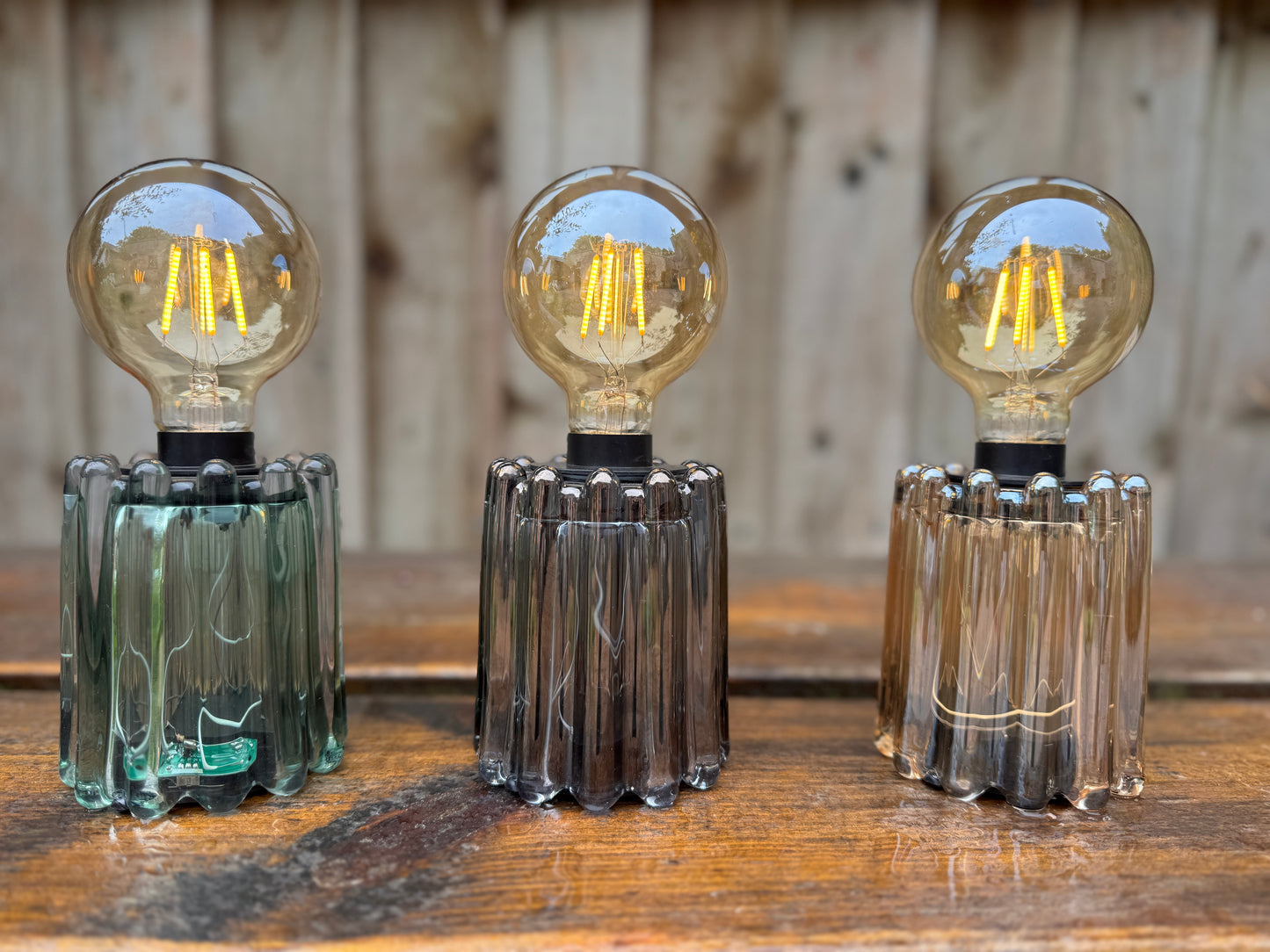 Wave Table Lamp Battery Operated