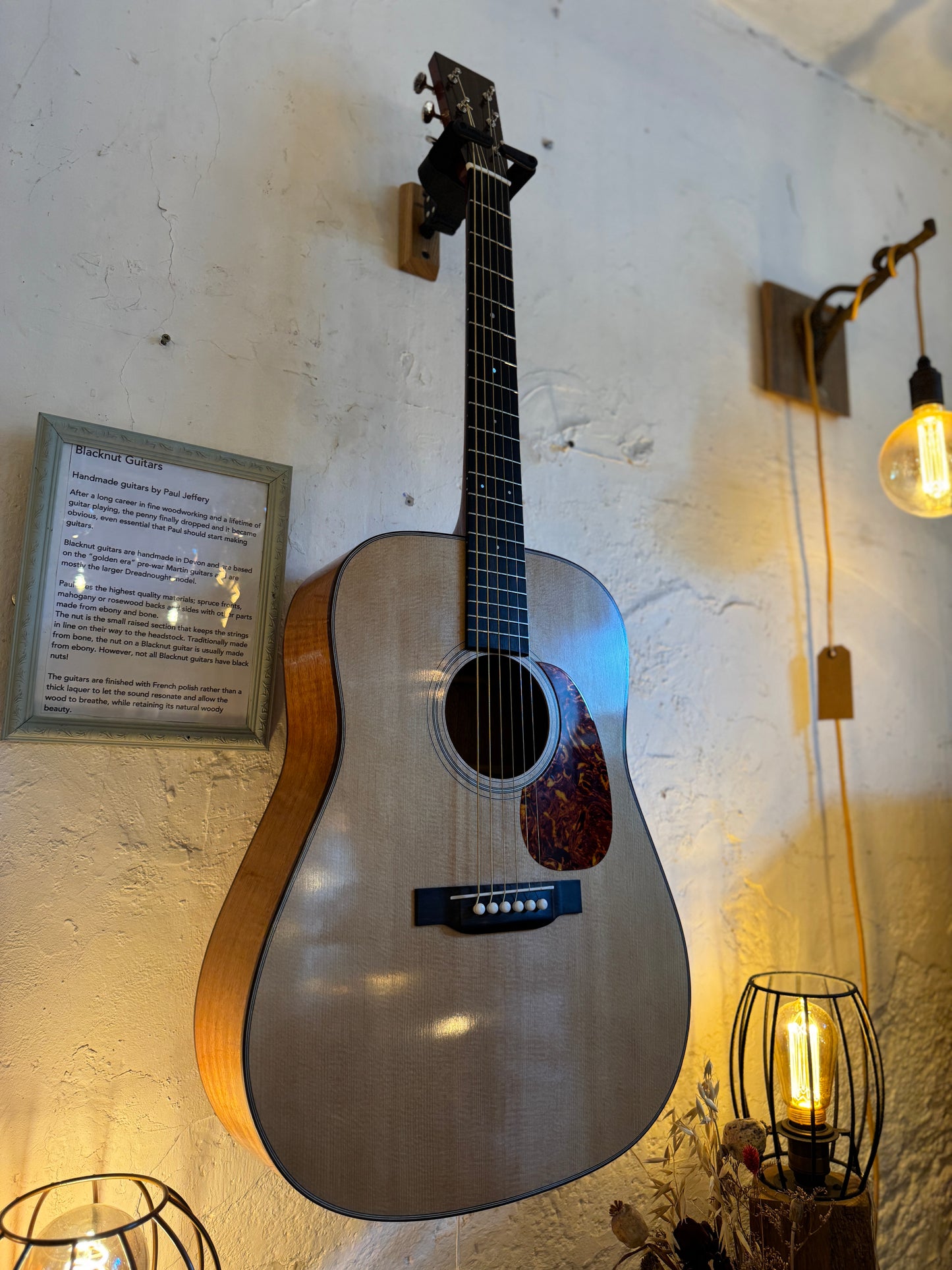 Dreadnought Guitar Hand Made by Paul Jeffrey Blacknut Guitars