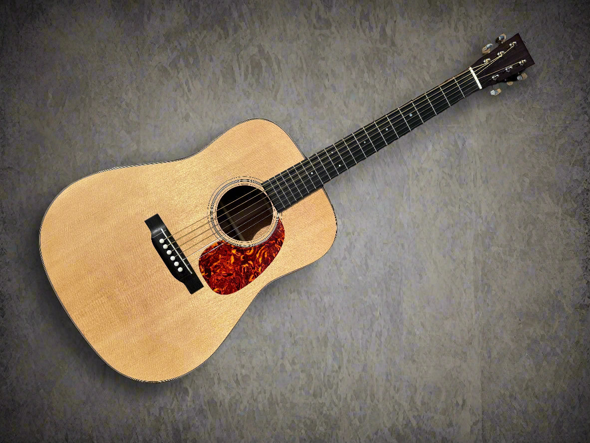 Dreadnought Guitar Hand Made by Paul Jeffrey Blacknut Guitars