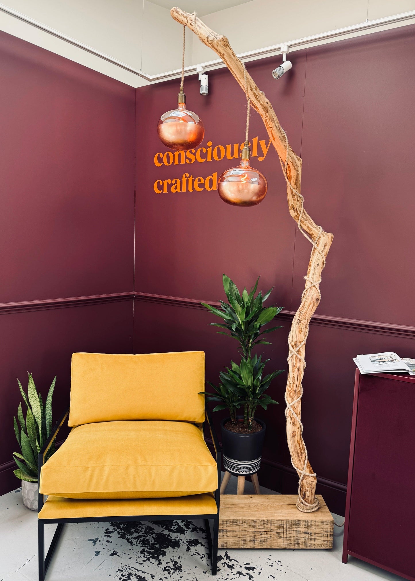 Stehlampe „Natural Branch“ (Zwei Lampenfassungen)