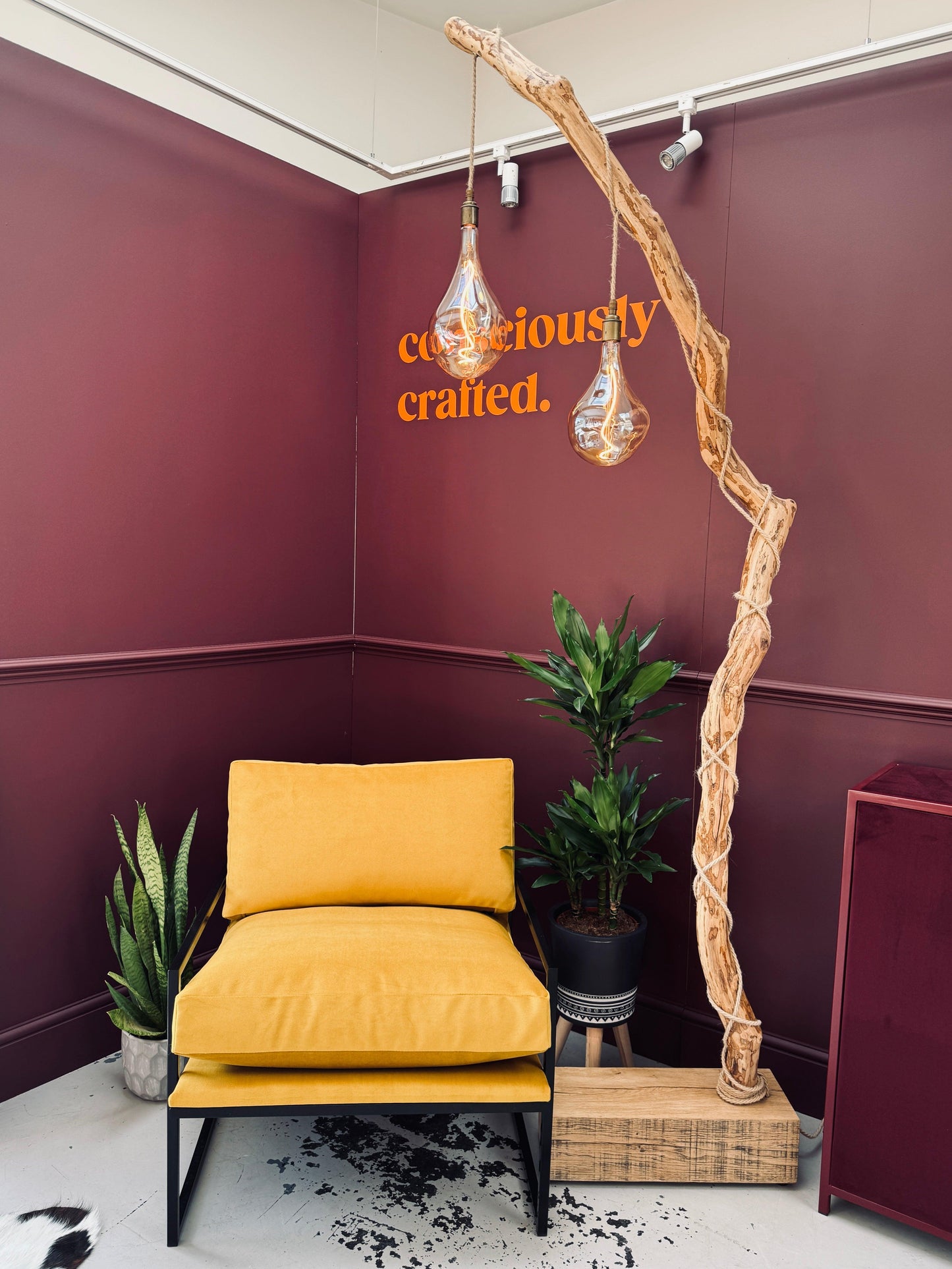 Stehlampe „Natural Branch“ (Zwei Lampenfassungen)