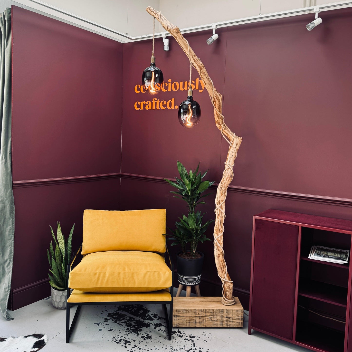 Stehlampe „Natural Branch“ (Zwei Lampenfassungen)