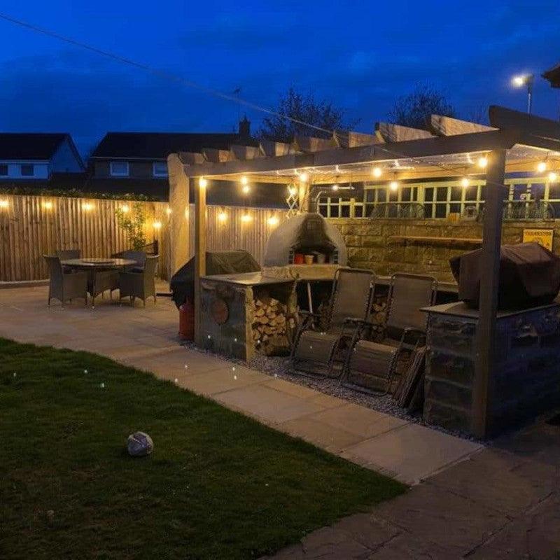 Outdoor Elite Festoon Waterproof Warm White Heavy Duty LED Connectable String Lights