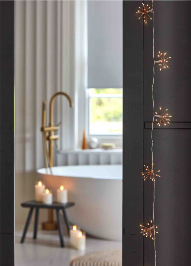 Copper Starburst LED Light Chain
