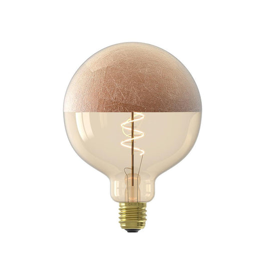 Copper Craquele Top-Mirror Globe Lamp | 4W | G125 | E27 | Copper | Dimmable - MooBoo Home