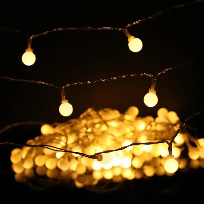 Fairy Lights Waterproof LED Ball Fairy String 3M 5M 10M USB LED String Light Christmas Wedding Decoration Outdoor Lighting - MooBoo Home