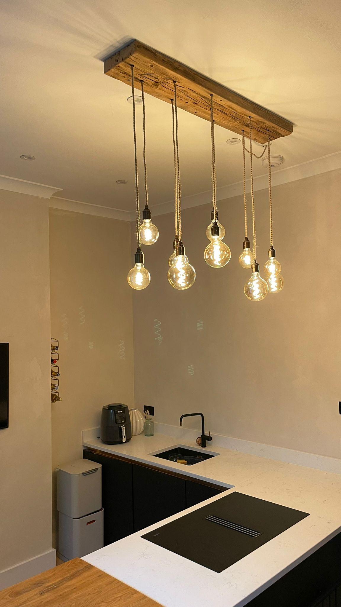 Flush Mount Long Drop Cluster Pendant Light - MooBoo Home