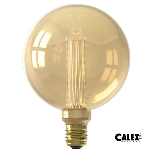 Globe Crown Lamp G125 | Bulb | 3.5W | E27 | Gold | Dimmable - MooBoo Home