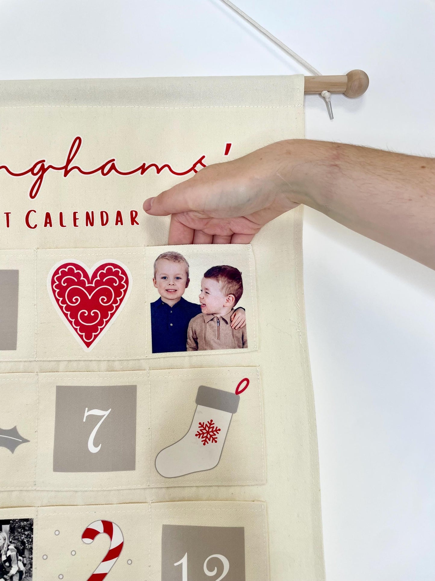 Personalised Christmas Calendar with Family Photos