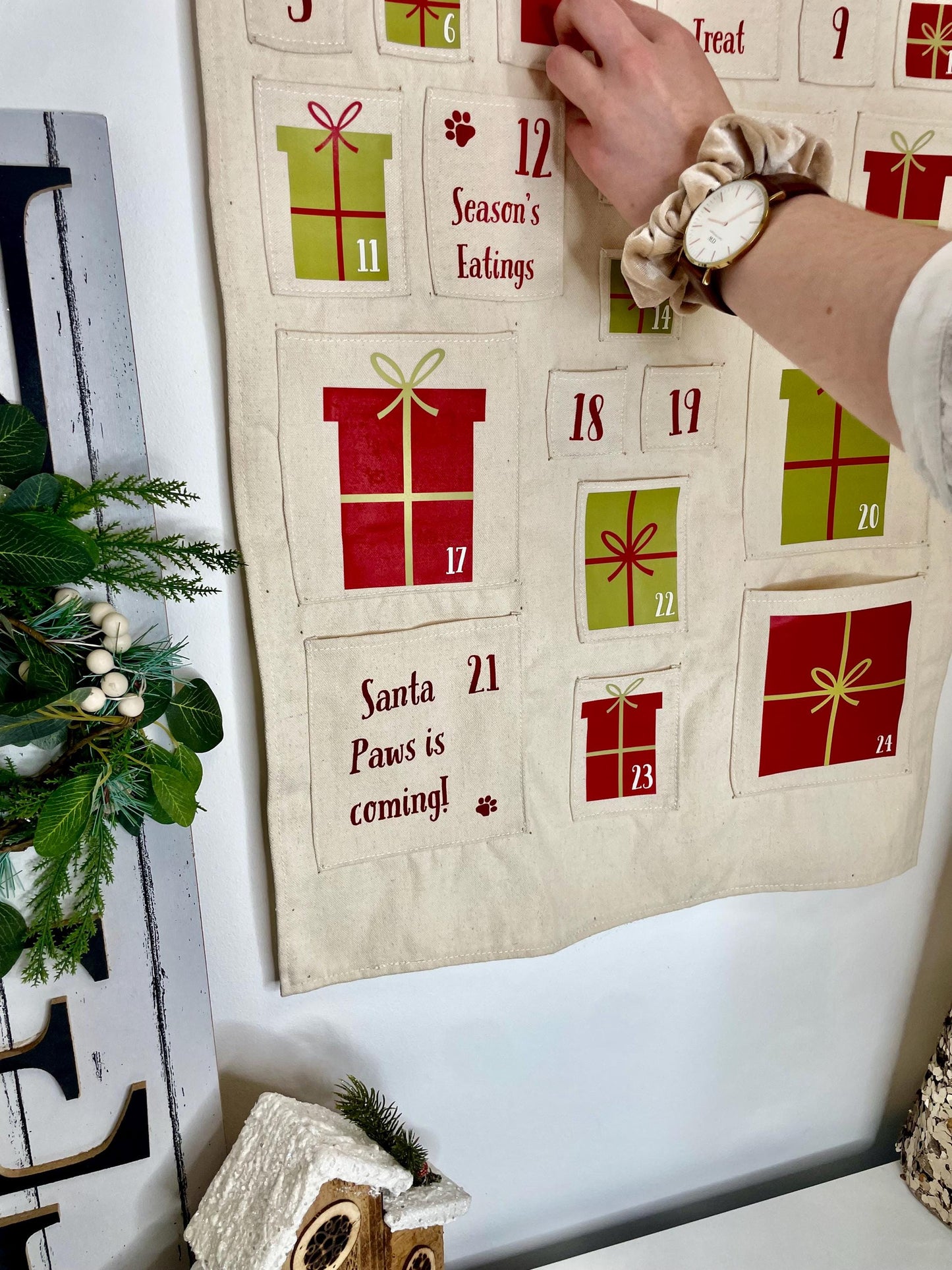 Pets Personalised Handmade Christmas Treats Advent Calendar