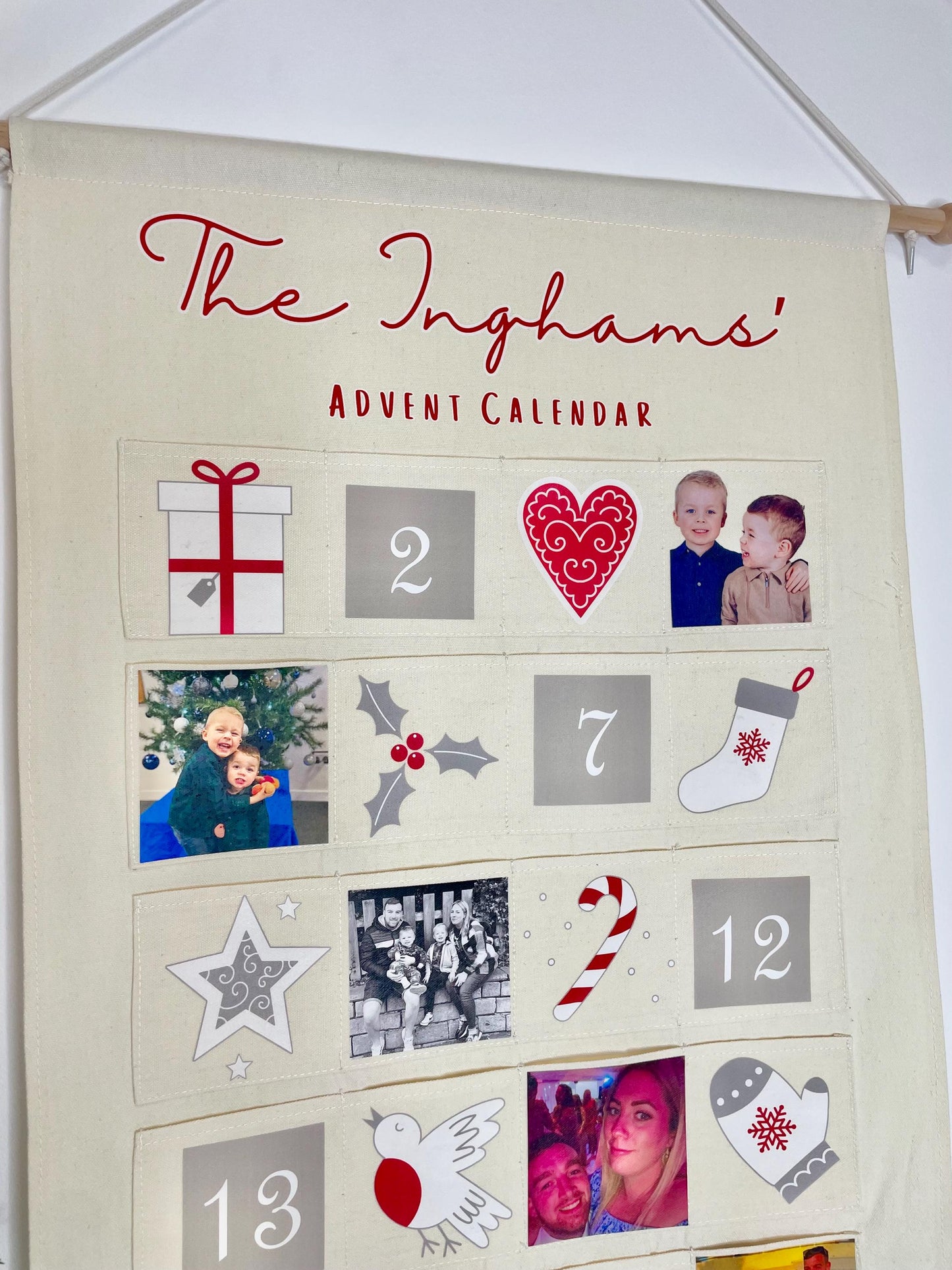 Personalised Christmas Calendar with Family Photos