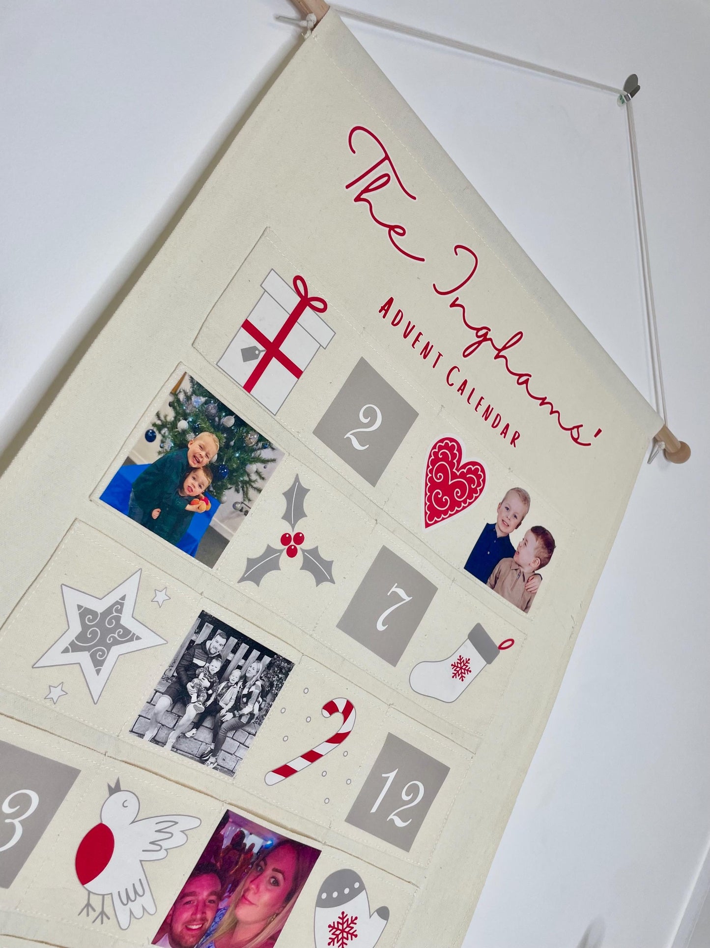 Personalised Christmas Calendar with Family Photos