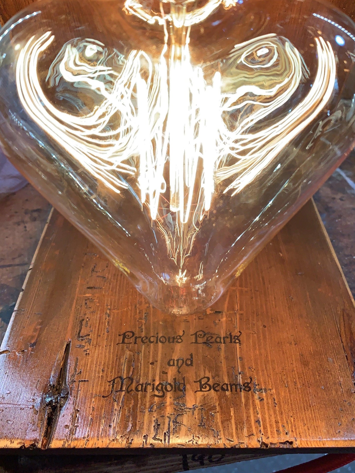 Love Heart 'Angel' Table Lamp - made to order, personalised - MooBoo Home