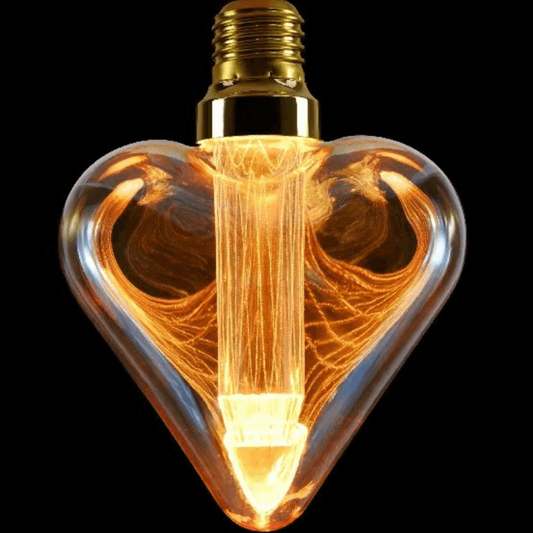 Love Heart Bulb LED Crown Amber - MooBoo Home