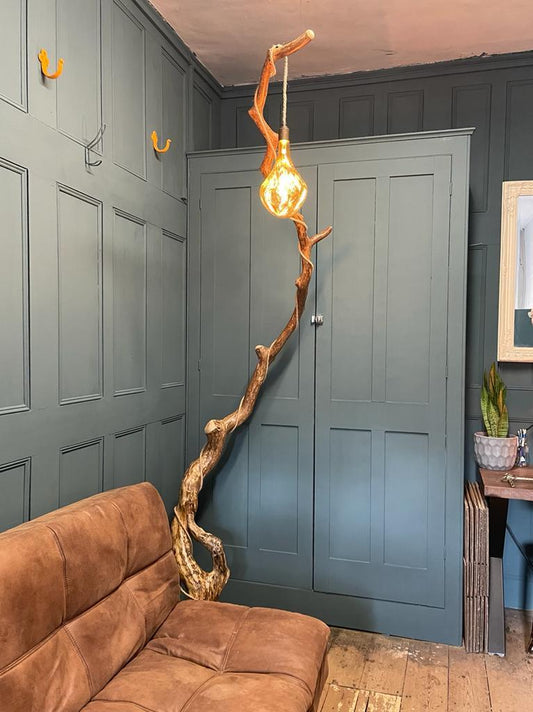 Natural Branch Standard Lamp With One Lamp Holder - MooBoo Home