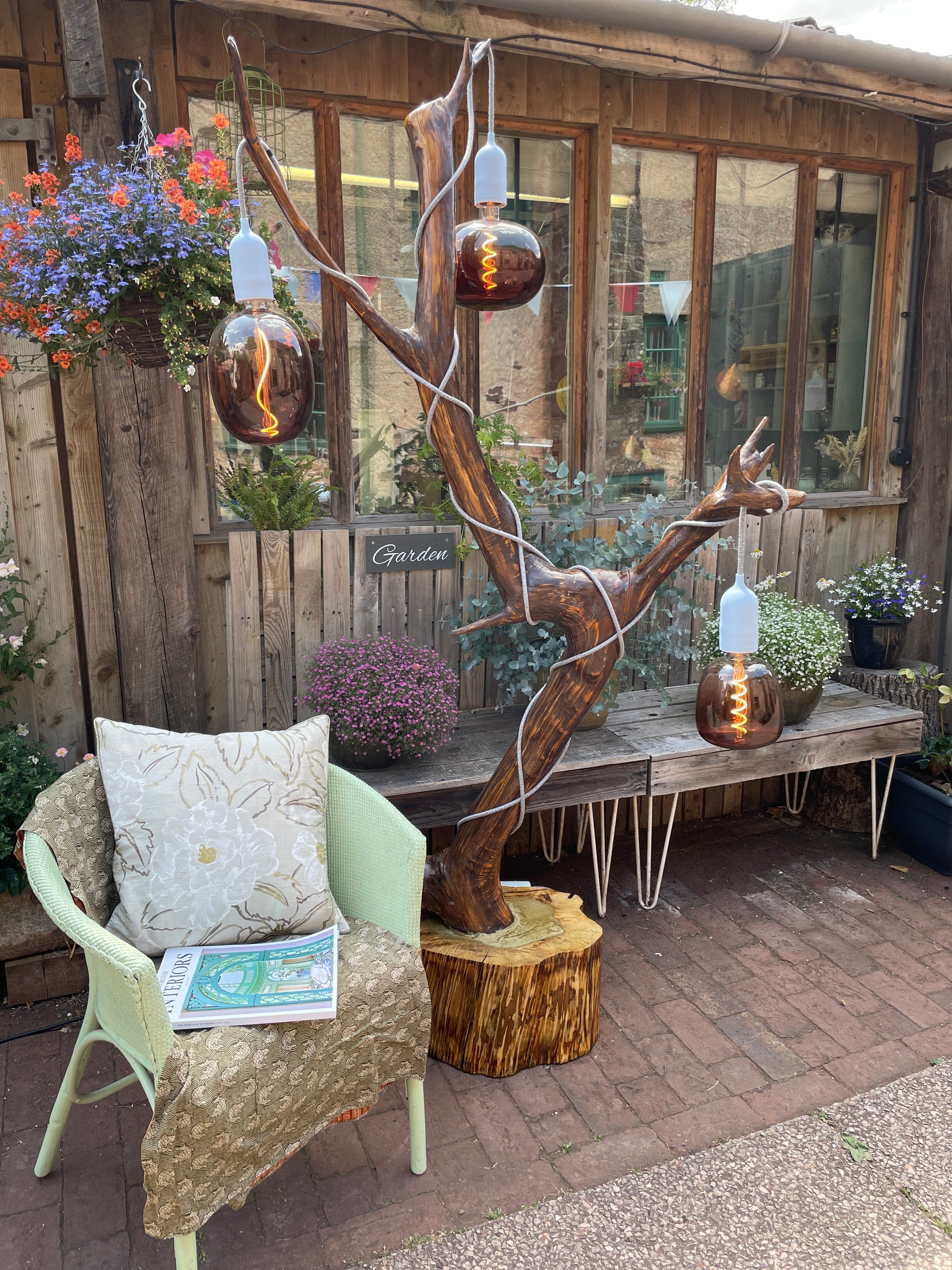 Luxury Outdoor lighting weather proof lit tree