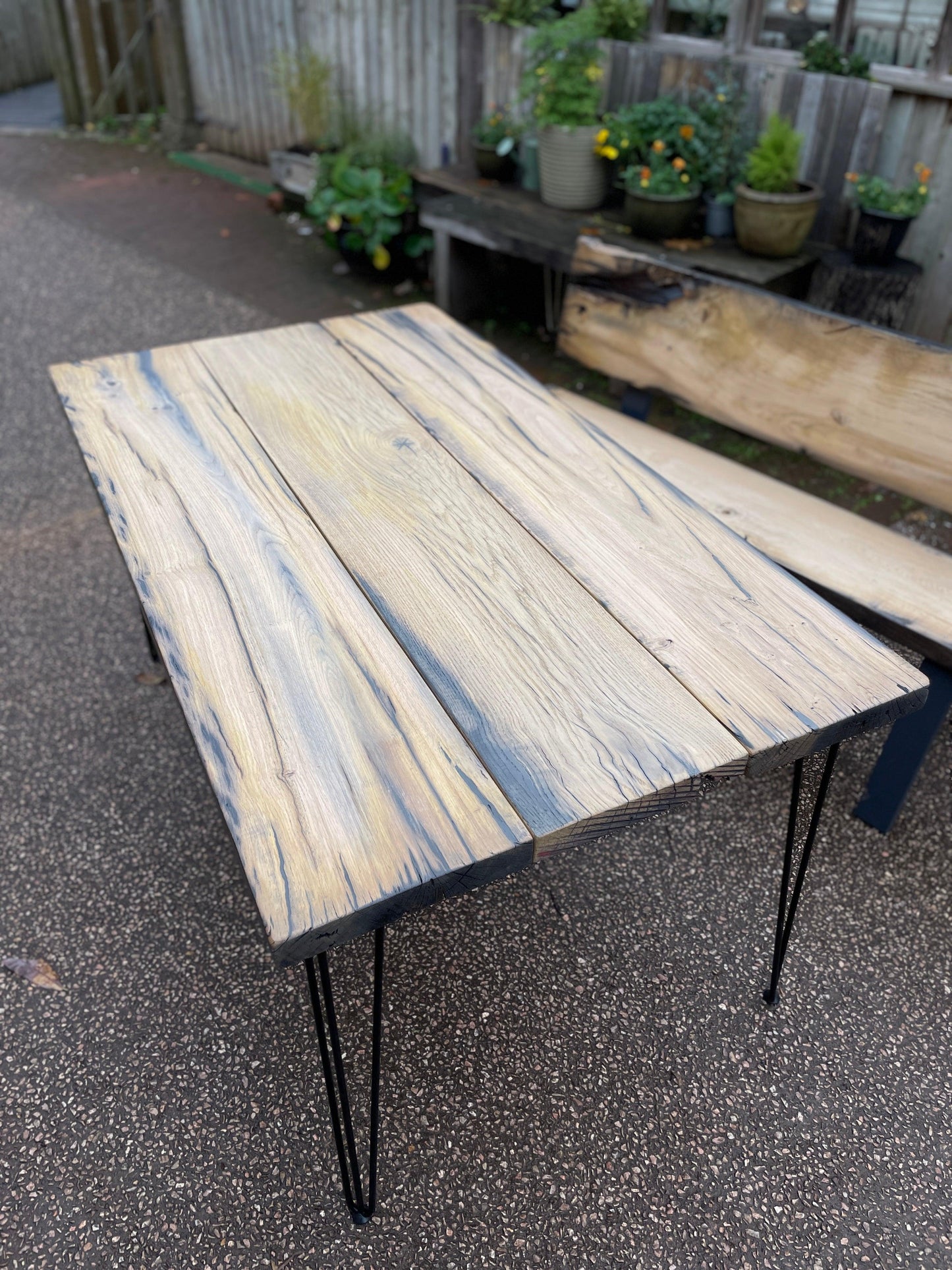 Reclaimed Plymouth Dry Dock Oak Table - MooBoo Home