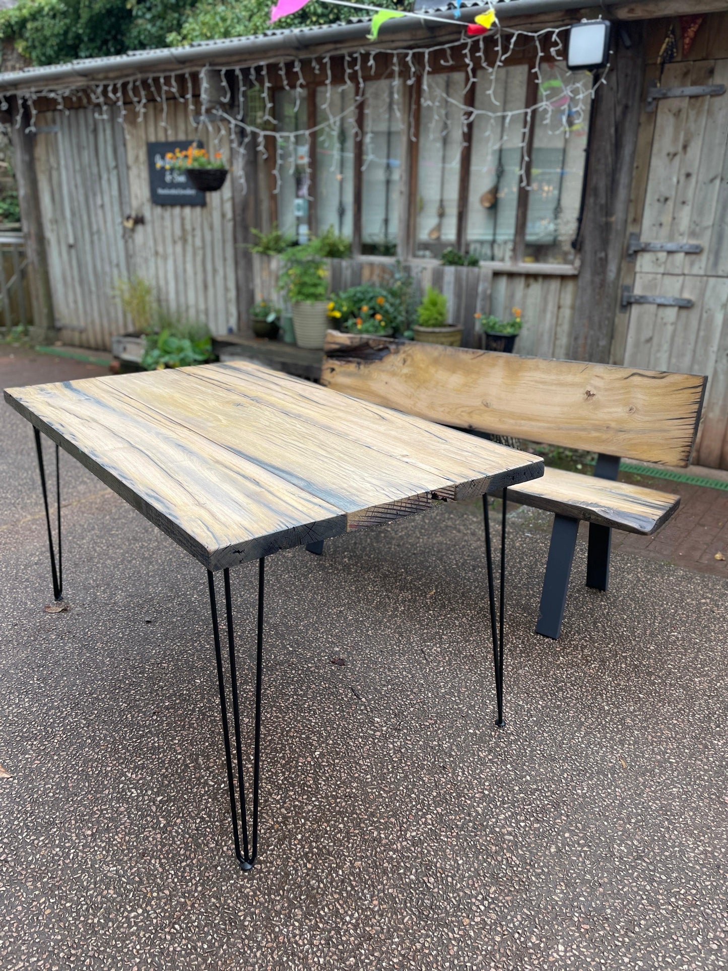 Reclaimed Plymouth Dry Dock Oak Table - MooBoo Home