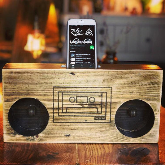 The 'Boombox' Acoustic Wooden Speaker - MooBoo Home