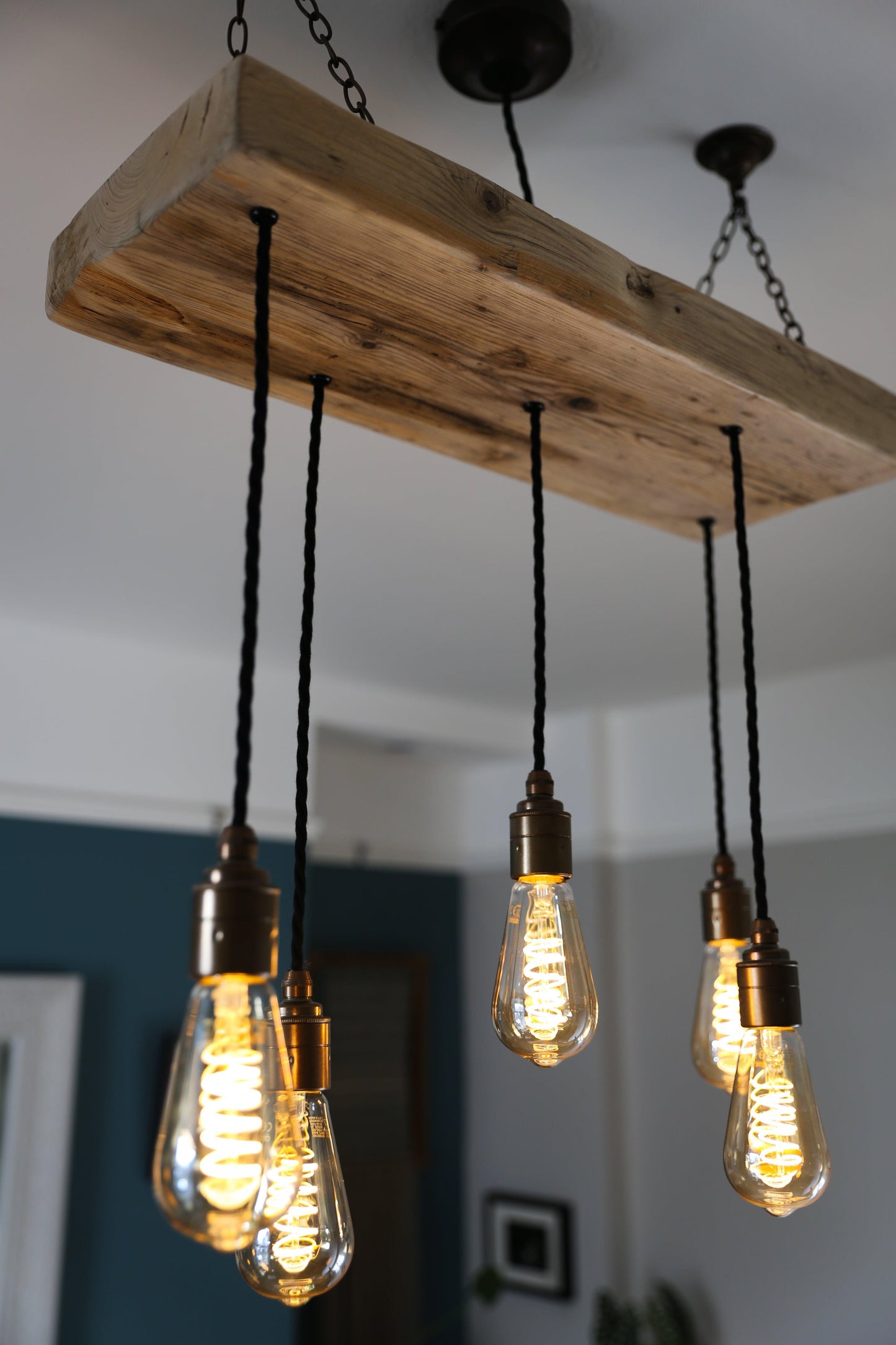 Wooden Beam Cluster Pendant Light - MooBoo Home