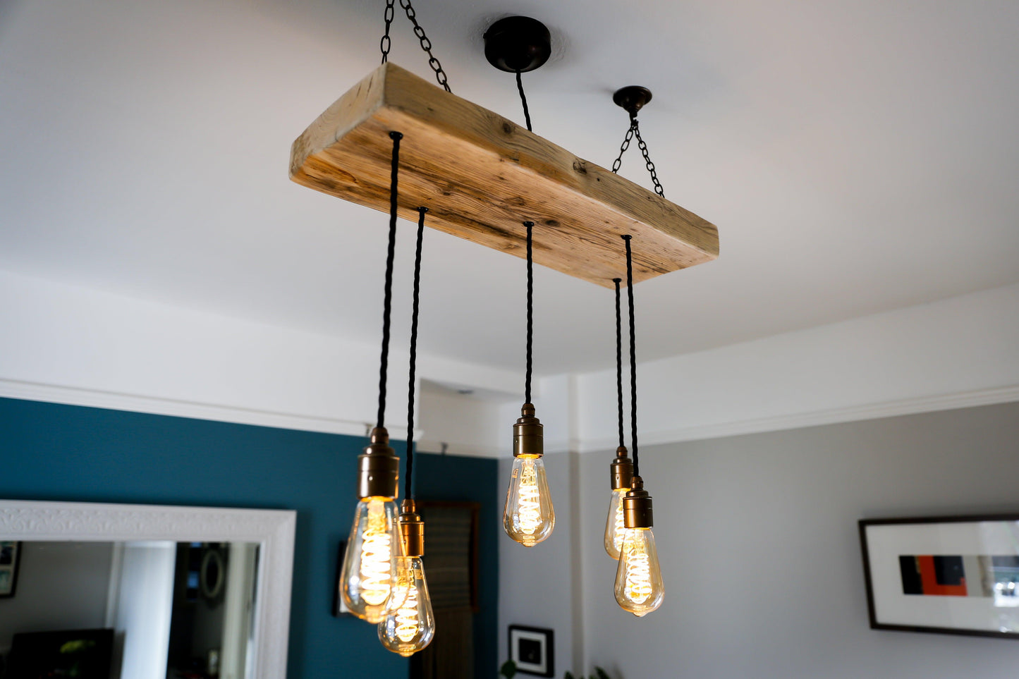 Wooden Beam Cluster Pendant Light - MooBoo Home