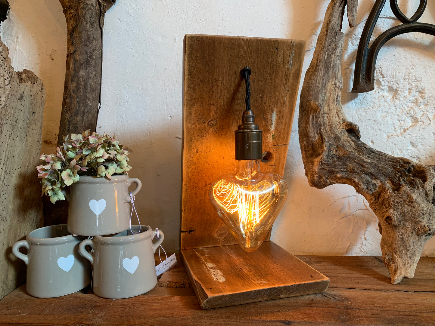 Love Heart 'Angel' Table Lamp - made to order, personalised - MooBoo Home