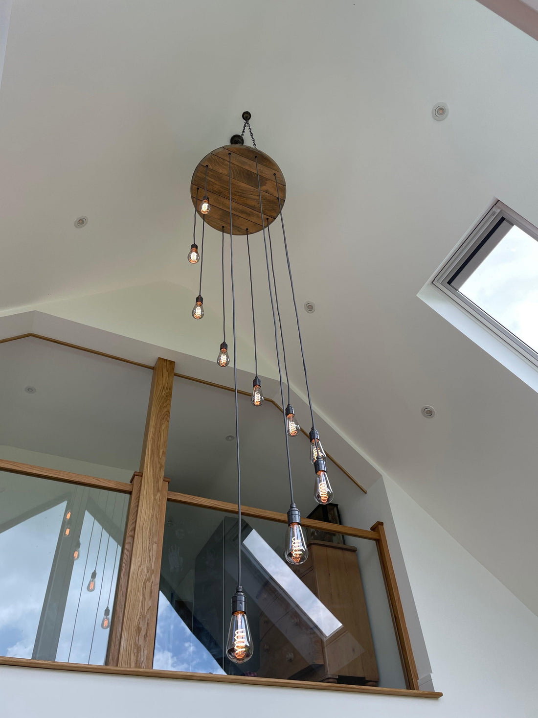 Cascade lighting in high ceiling spaces - MooBoo Home