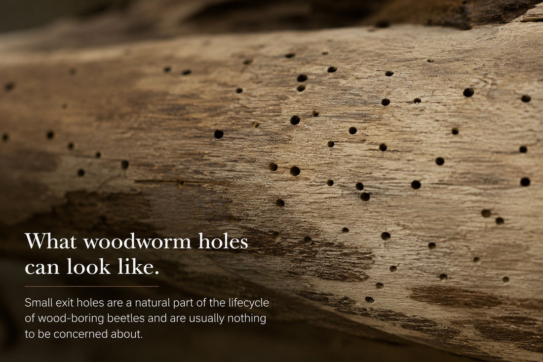 Woodworm in Natural Timber: What It Is, What It Isn’t, and Why It’s Nothing to Panic About