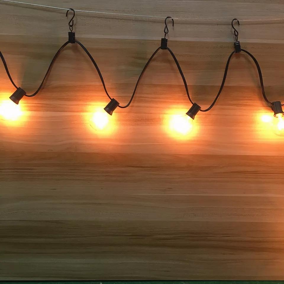 Black Stainless Steel String Light Wire/Cable Hanging Clips