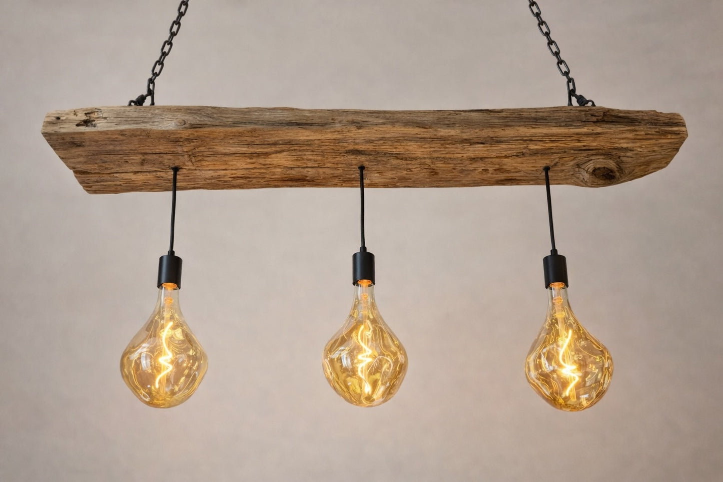 Kitchen Island Wooden Beam Light | 3 Evo Pendant Rustic Chandelier