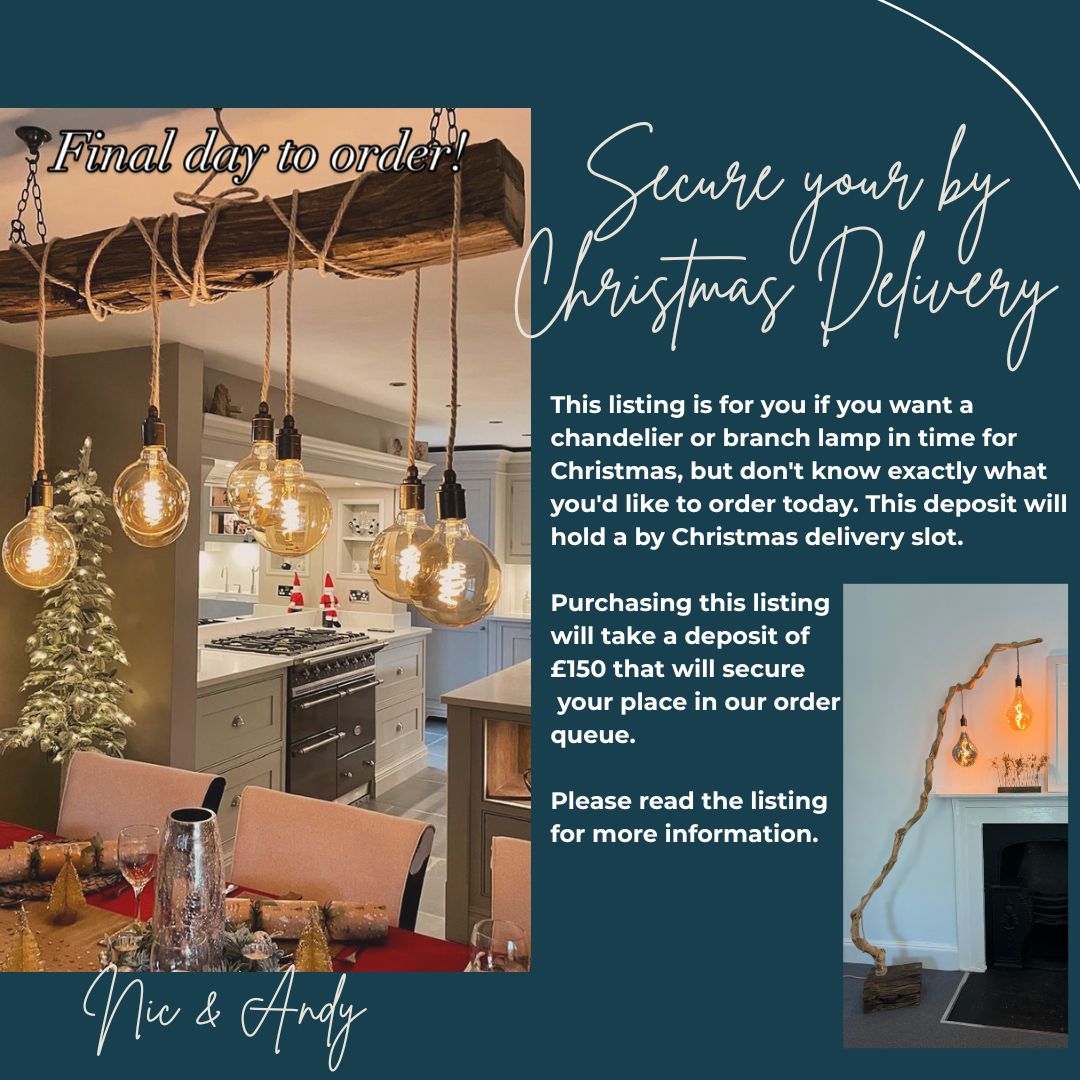 By Christmas delivery slot Chandeliers and Branch Lamps