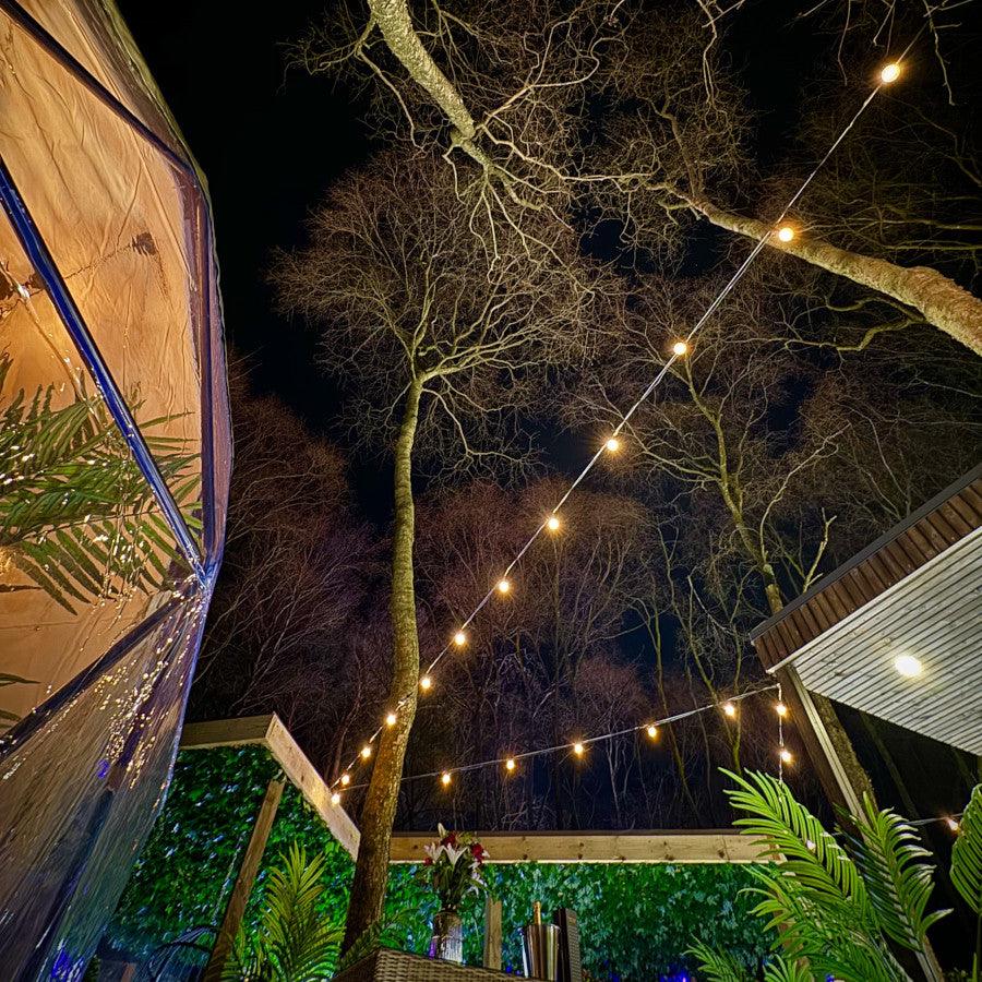 6.5M / 21FT Super Festoon Warm White Outdoor Plug-in Connectable LED String Lights