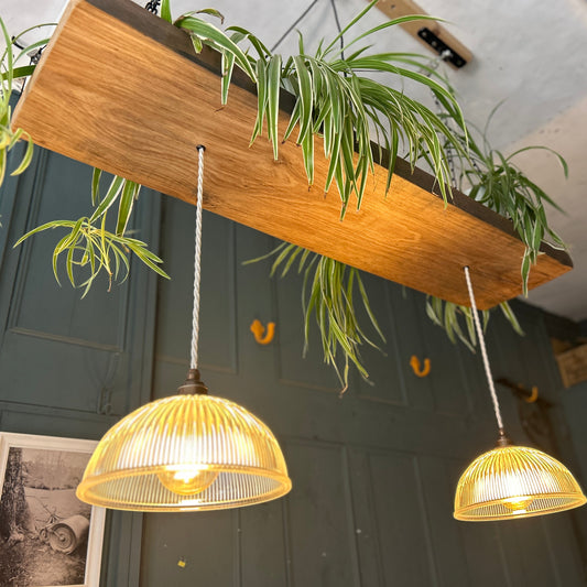 Reclaimed Oak Linear Chandelier