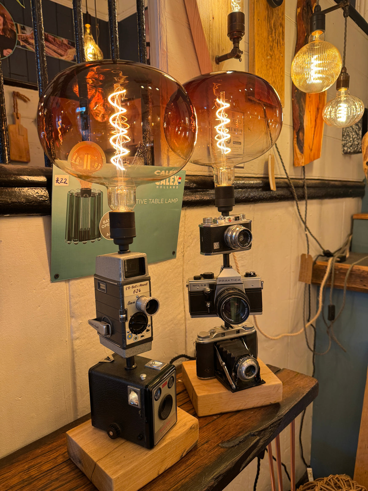 Legacy Camera Lamp – Bespoke Vintage Camera Table Lamp