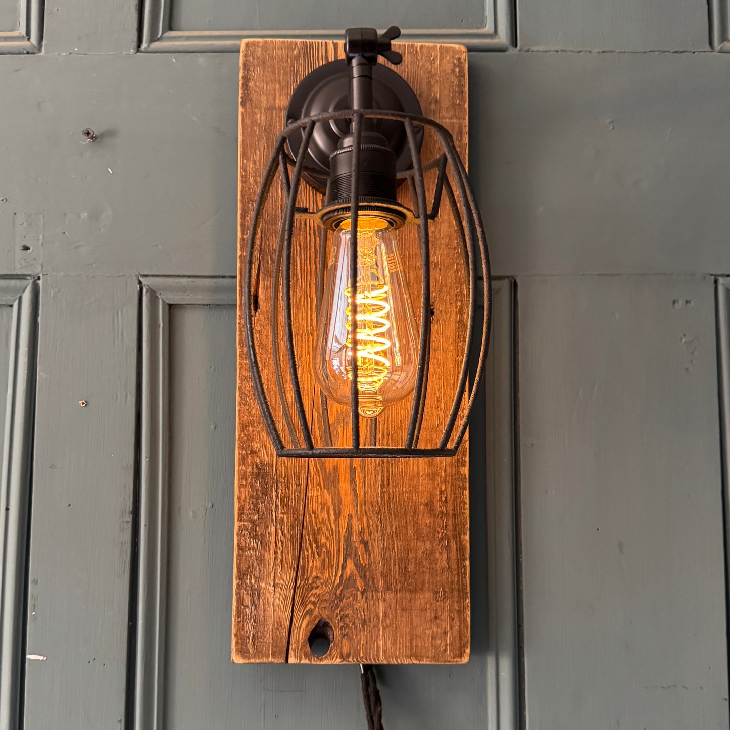 Caged Wall Light Sconce