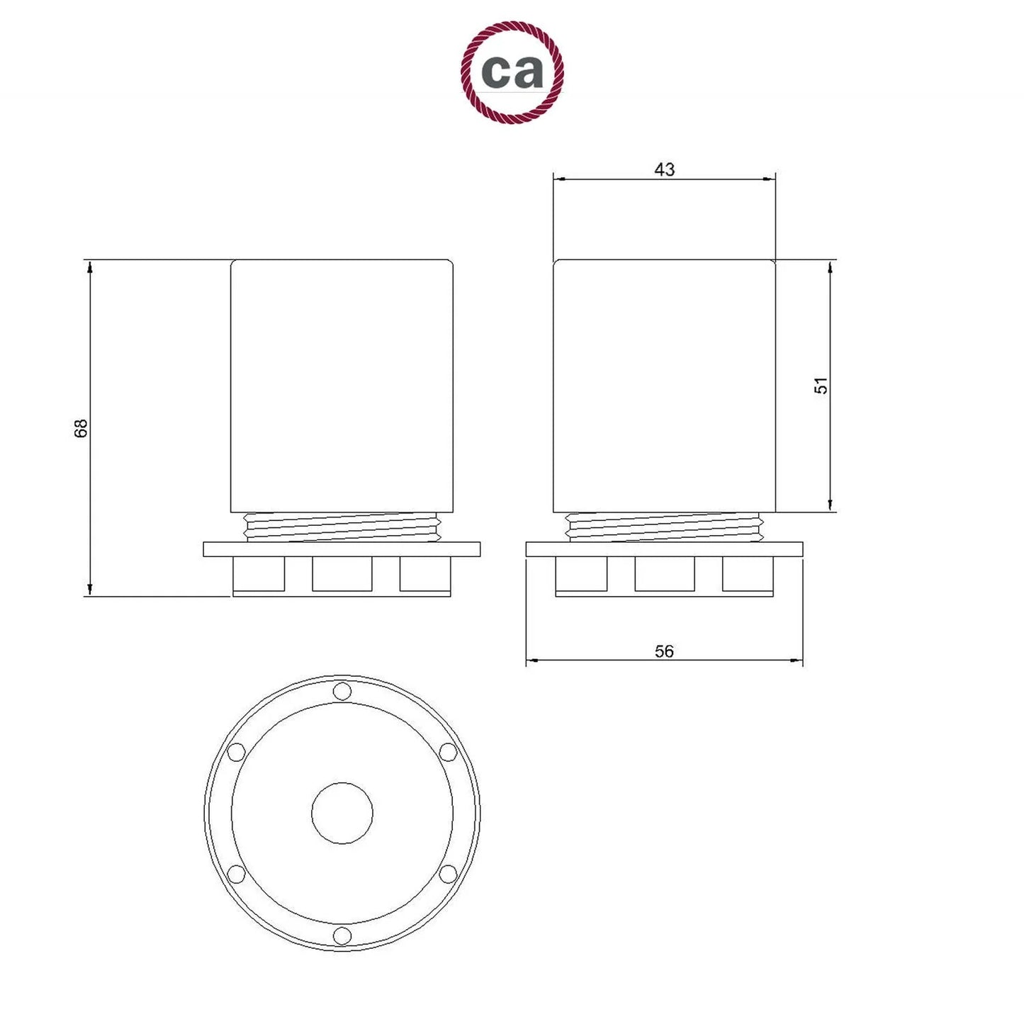 E27 Lamp Holder for Lamp Shades | Concealed Cable Clamp Metal Socket UK