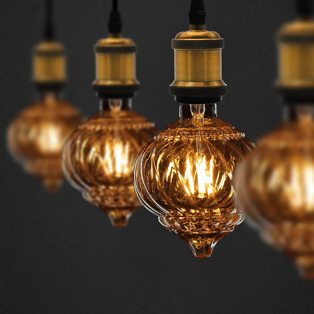 Lantern E26 Edison Bulb Led G125 Lantern 2500Kelvin 4W 110V