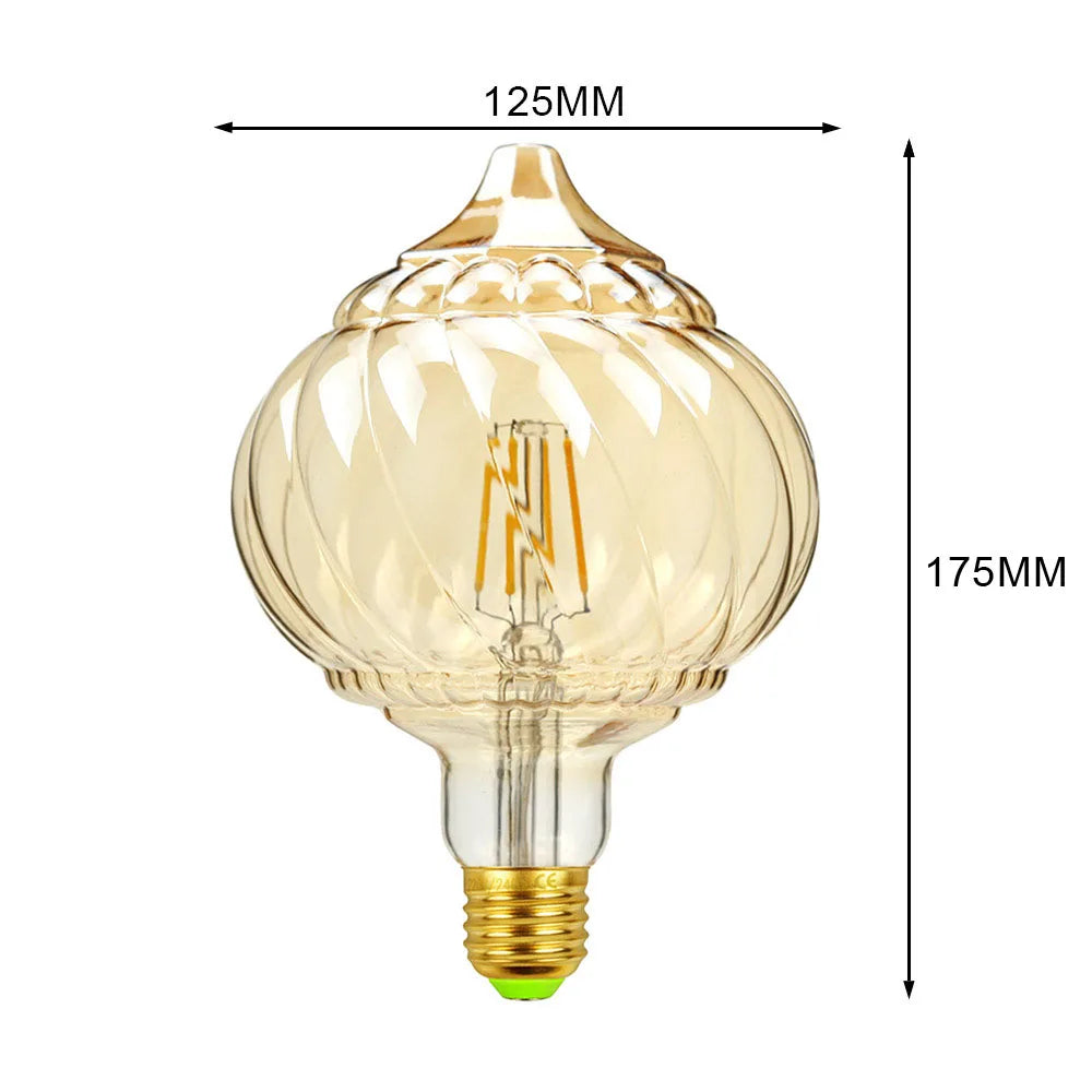 Lantern E26 Edison Bulb Led G125 Lantern 2500Kelvin 4W 110V