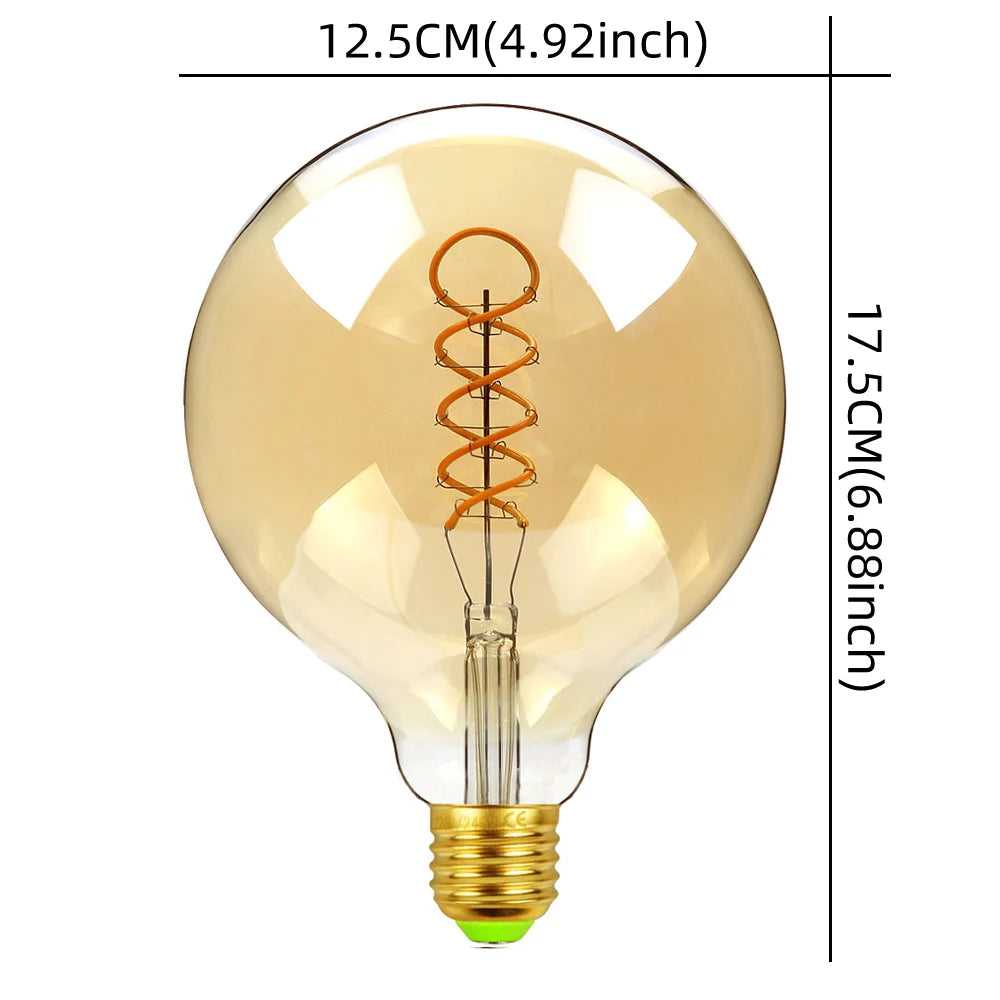 Large Globe G125 Dimmable 110V LED Light Bulb