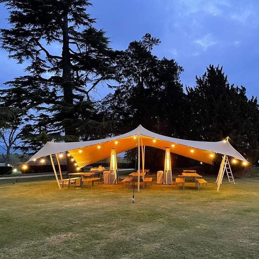 90M / 295FT Outdoor Elite Festoon Waterproof Warm White Heavy Duty LED Connectable String Lights