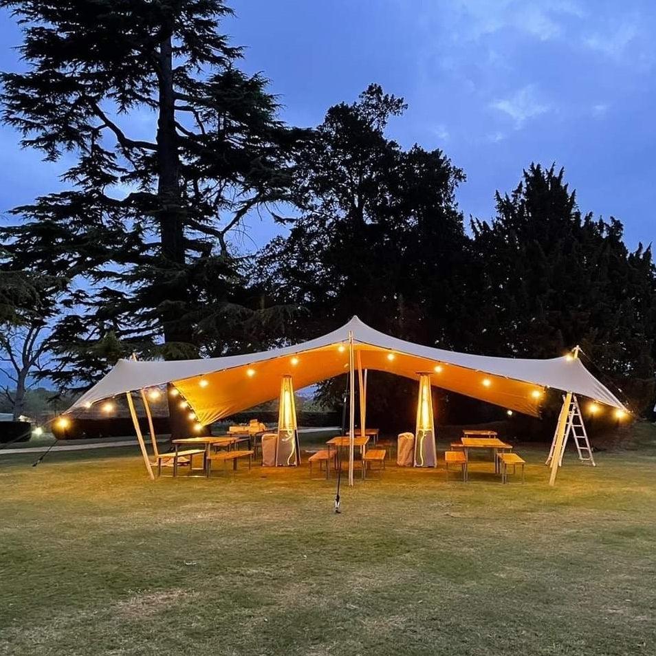 90M / 295FT Outdoor Elite Festoon Waterproof Warm White Heavy Duty LED Connectable String Lights