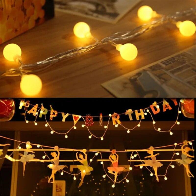 Fairy Lights Waterproof LED Ball Fairy String 3M 5M 10M USB LED String Light Christmas Wedding Decoration Outdoor Lighting - MooBoo Home