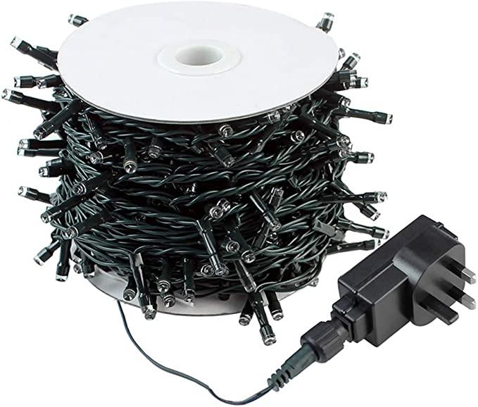 13M/42FT Fairy Glow 100 LED Plug-in Lights - Green Cable